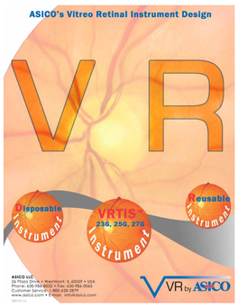 Vitreo Retina Surgical Instruments Catalog 2014