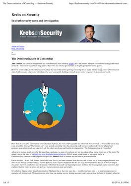 The Democratization of Censorship — Krebs on Security