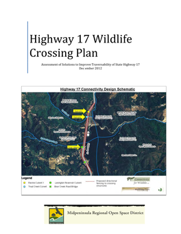 Highway 17 Wildlife Crossing Plan
