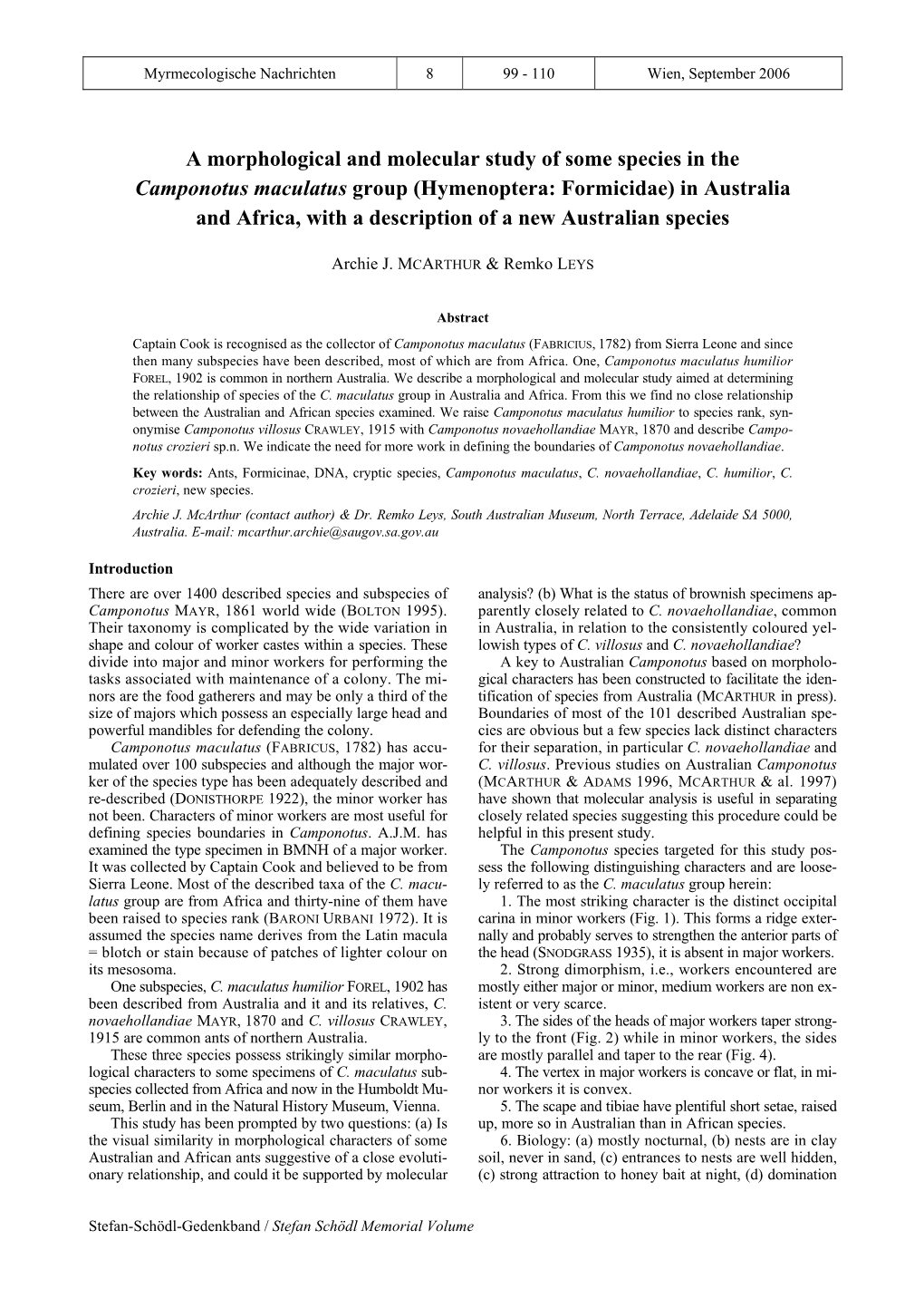 A Morphological and Molecular Study of Some Species In