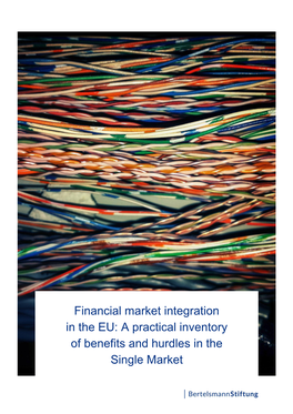 Financial Market Integration in the EU: a Practical Inventory of Benefits and Hurdles in the Single Market