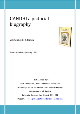 GANDHI a Pictorial Biography