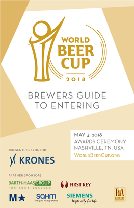 Brewers Guide to Entering