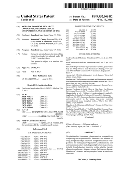 Patent No.: US 8952006 B2