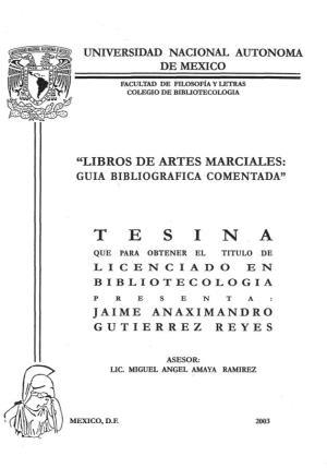 Libros De Artes Marciales: Guia Bibliografica Comentada"