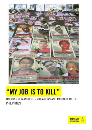Ongoing Human Rights Violations and Impunity in the Philippines