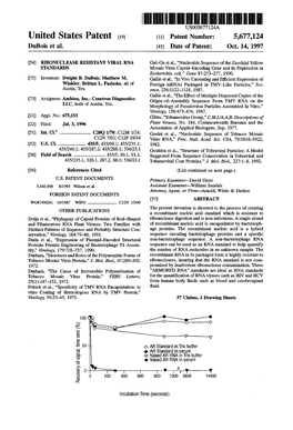 United States Patent (19) 11 Patent Number: 5,677,124 Dubois Et Al