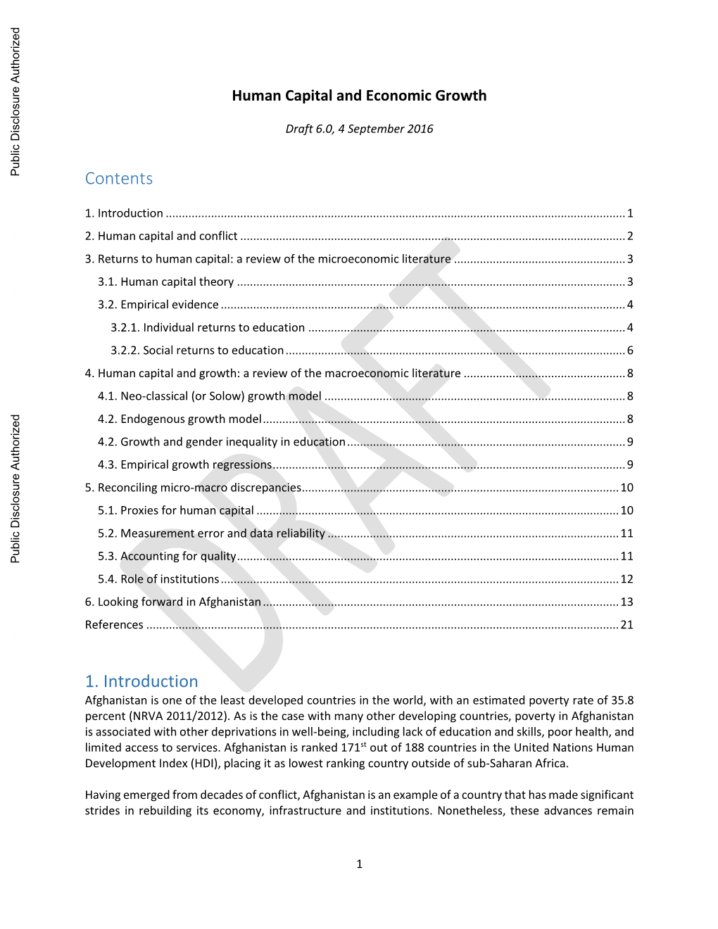 Literature Review on Human Capital and Economic Growth