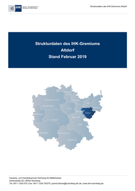 Strukturdaten Des IHK-Gremiums Altdorf Stand Februar 2019