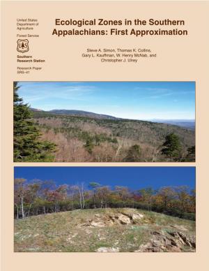 Ecological Zones in the Southern Appalachians: First Approximation