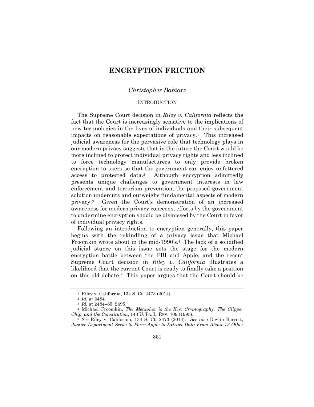 Encryption Friction