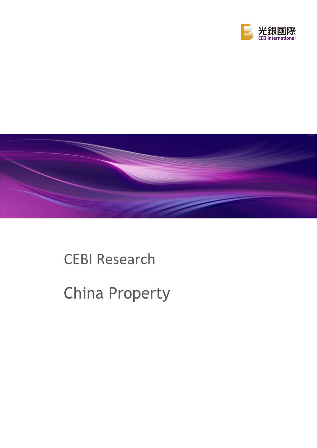 CEBI Research China Property
