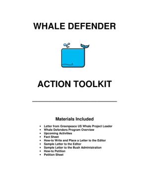 Whale Defender Action Toolkit Is Everything You’Ll Need to Make a Splash in YOUR Community