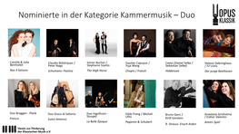 Nominierte in Der Kategorie Kammermusik – Duo