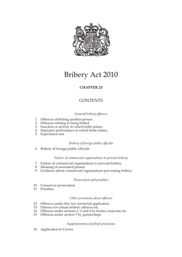 Bribery Act 2010