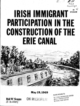 Irish Immigrant Participation in the Construction of the Erie Canal