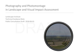Photography and Photomontage in Landscape and Visual Impact Assessment