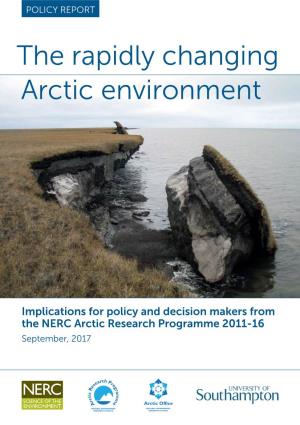 The Rapidly Changing Arctic Environment