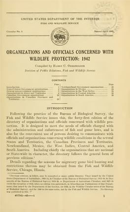 Circular 5. Organization and Officials