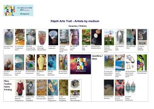 Kāpiti Arts Trail - Artists by Medium