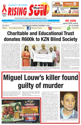 Charitable and Educational Trust Donates R600k to KZN Blind Society
