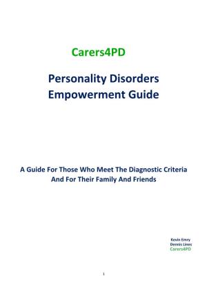 Personality Disorders Empowerment Guide Carers4pd