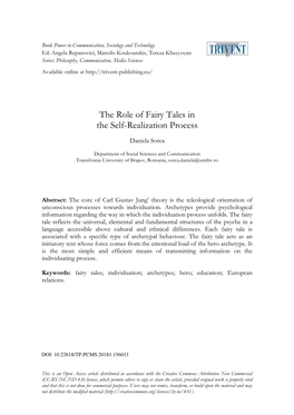 The Role of Fairy Tales in the Self-Realization Process