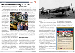 Hawker Tempest Project for Sale