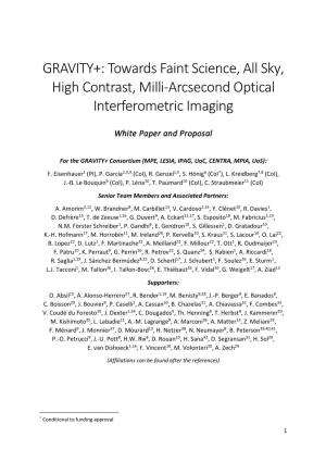 GRAVITY+: Towards Faint Science, All Sky, High Contrast, Milli-Arcsecond Optical Interferometric Imaging