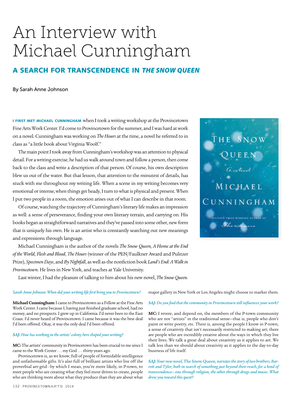 An Interview with Michael Cunningham