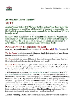 Abraham's Three Visitors 18
