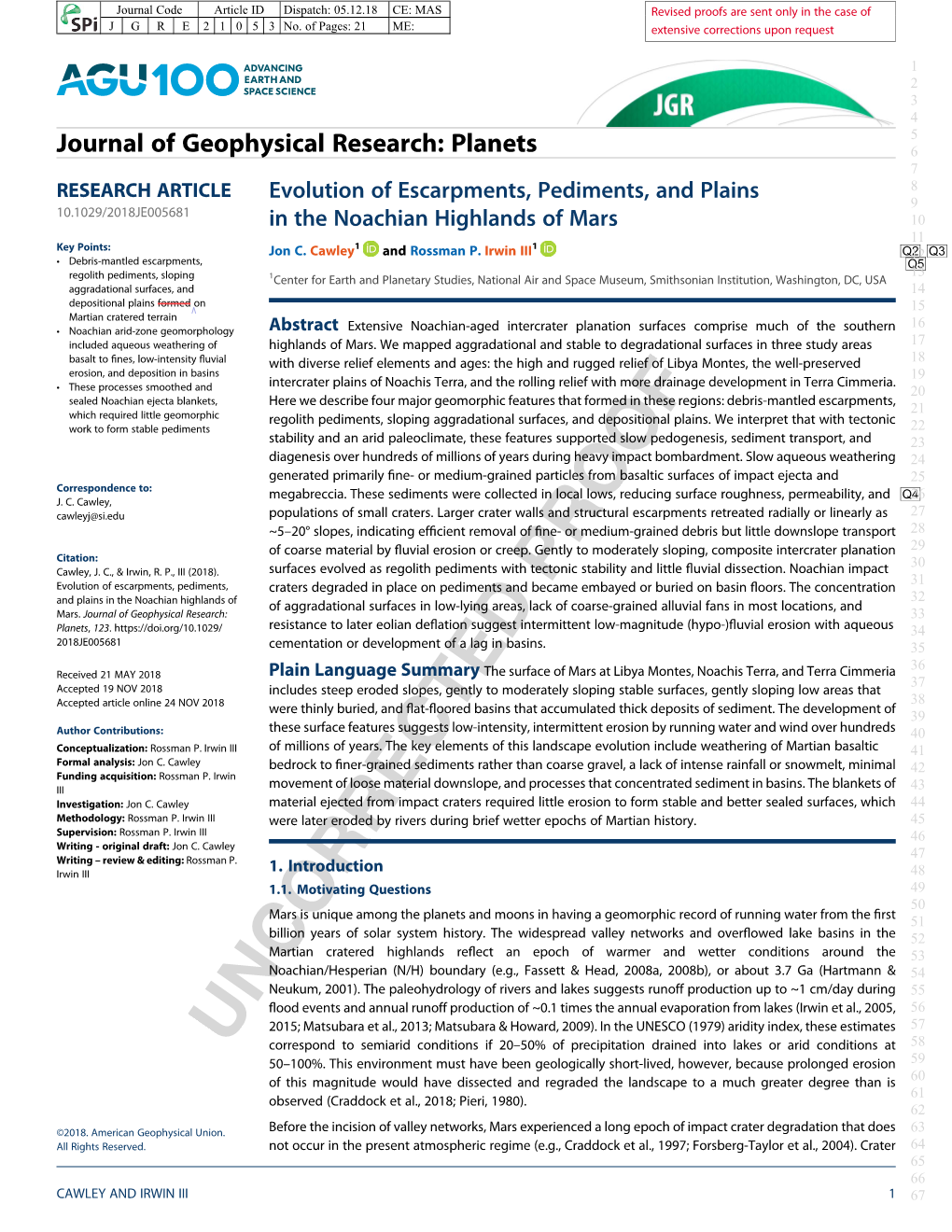 Journal of Geophysical Research