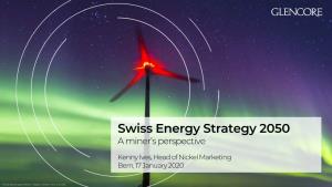 Swiss Energy Strategy 2050 a Miner’S Perspective