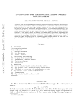 Effective Sato-Tate Conjecture for Abelian Varieties and Applications