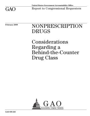 GAO-09-245 Nonprescription Drugs