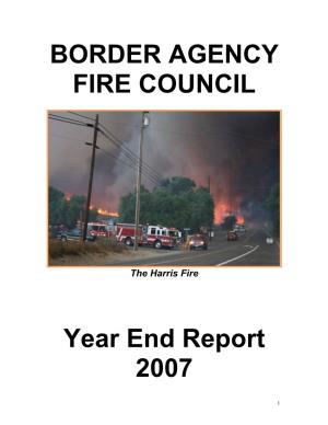 CAL FIRE Border Impact Statistics