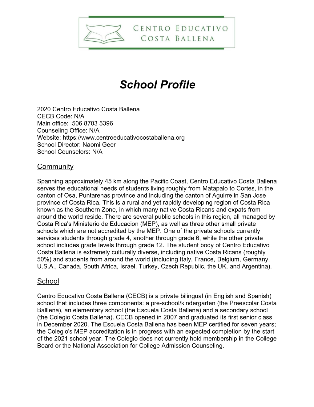 School Profile