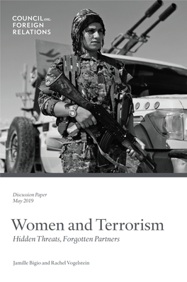 Women and Terrorism Council on Foreign Relations Hidden Threats, Forgotten Partners