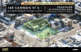 188 Cannon St E Proposed 27 Storey 212 Unit Downtown Hamilton High Rise Development