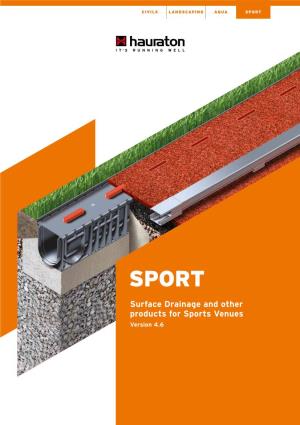 Surface Drainage and Other Products for Sports Venues Version 4.6 CIVILS LANDSCAPING AQUA SPORT