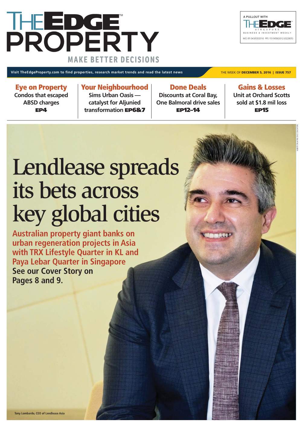 Lendlease Spreads Its Bets Across Key Global Cities