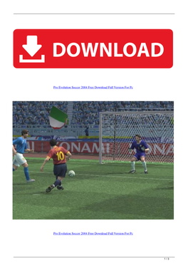 Pro Evolution Soccer 2004 Free Download Full Version for Pc