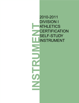 NCAA Recertification Report