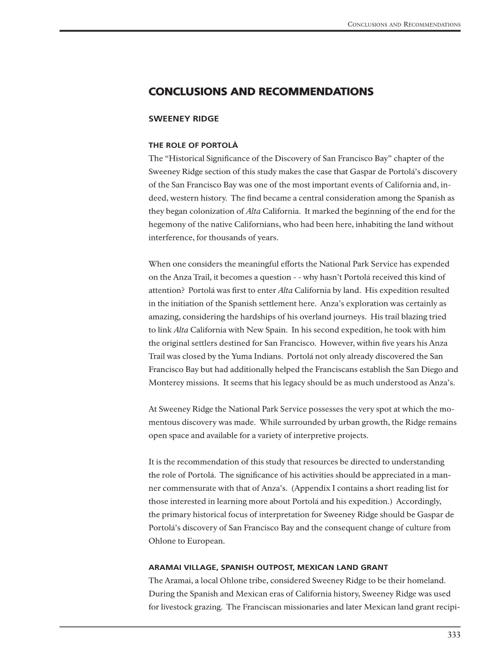 Conclusions and Recommendations