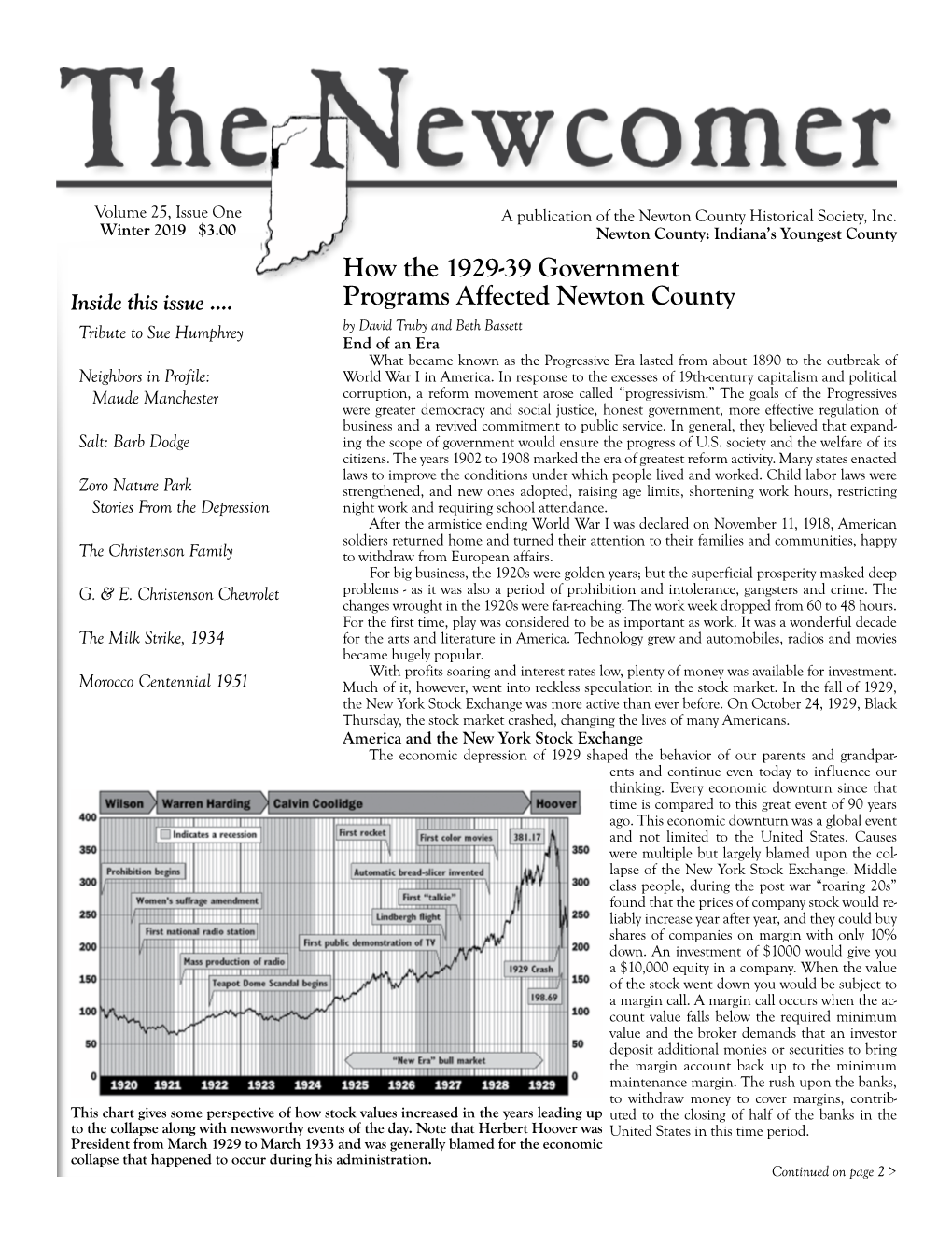 How the 1929-39 Government Programs Affected Newton County