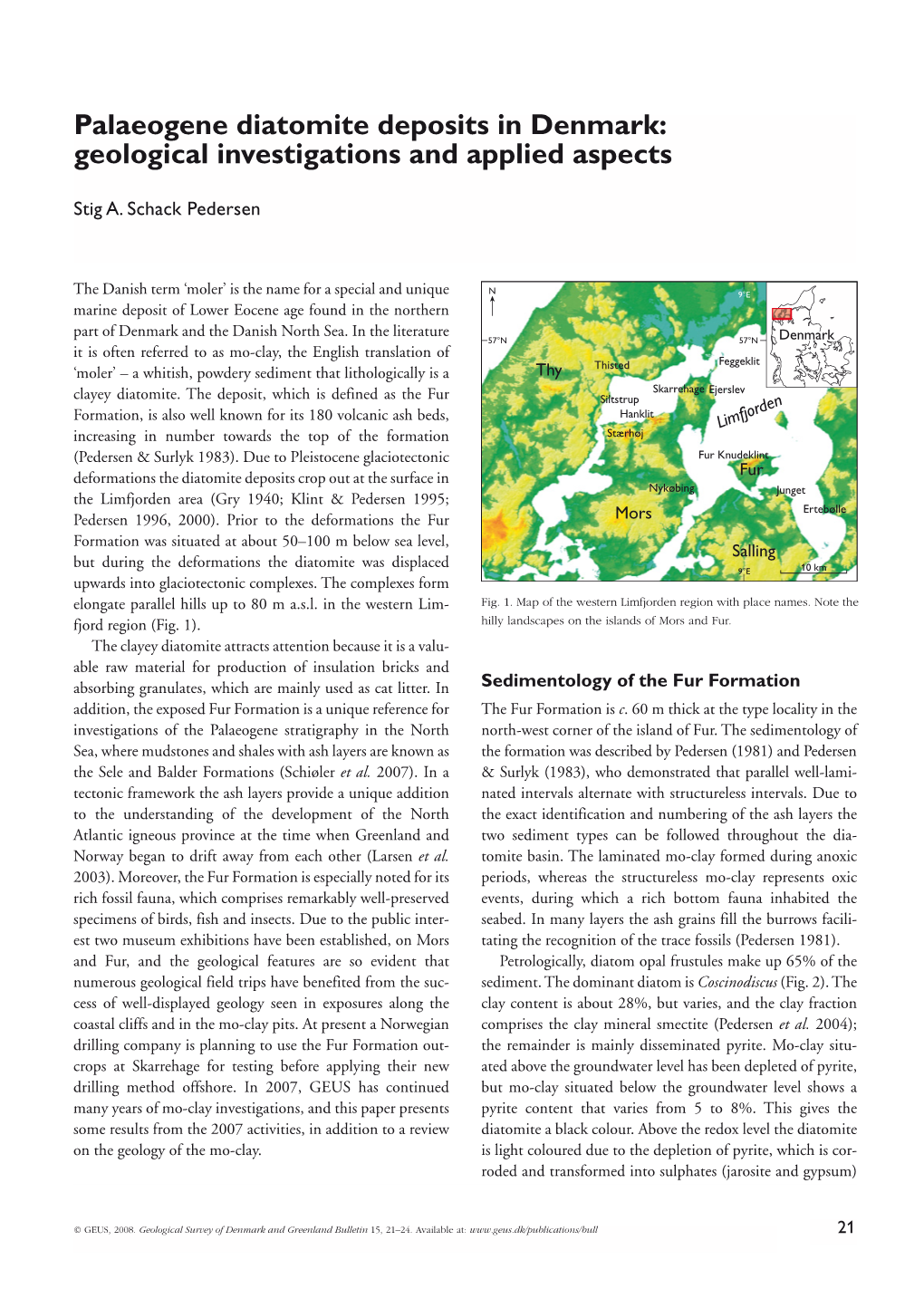 Palaeogene Diatomite Deposits in Denmark: Geological Investigations and Applied Aspects