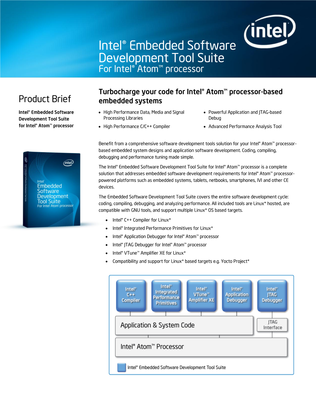 Intel® Embedded Software Development Tool Suite for Intel® Atom™ Processor