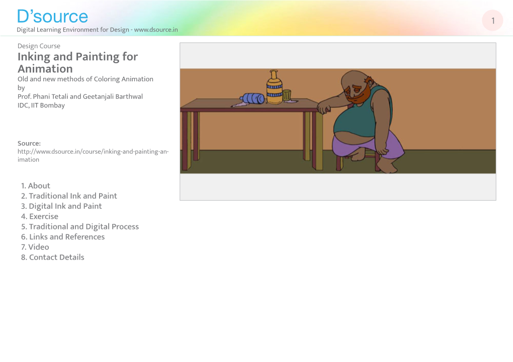 Inking and Painting for Animation Old and New Methods of Coloring Animation by Prof