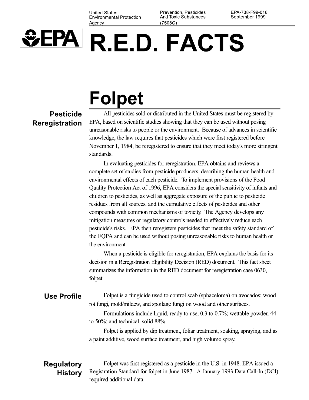 Fact Sheet for Folpet