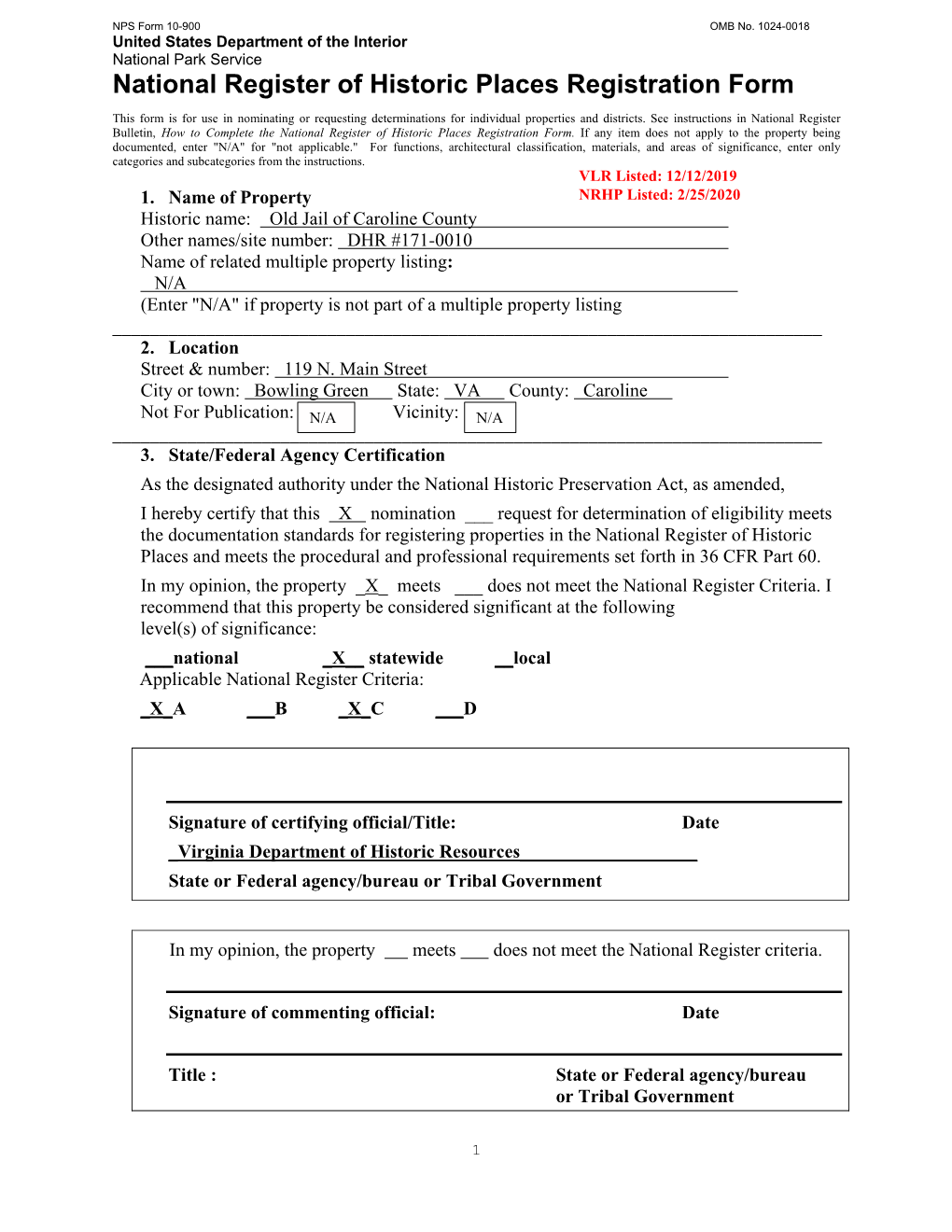 Nomination Form (Va